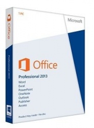 Microsoft Office Profesional 2013 Español, 32-bit/x64, 1 PC, DVD, para Windows 