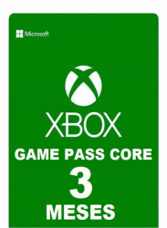 Xbox Game Pass Core, 3 Meses, Físico 