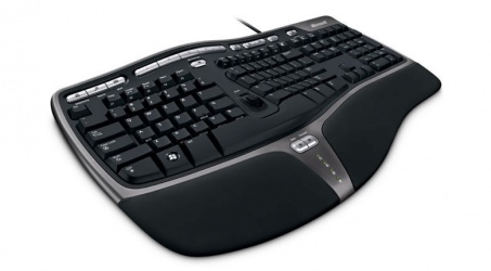 Teclado Microsoft Natural Ergonomic Keyboard 4000 for Business, Alámbrico, USB, Negro (Inglés) 