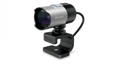 Microsoft LifeCam Studio para la Oficina 5WH-00002 con Micrófono, 5MP, 1920 x 1080 Pixeles, USB 2.0, Negro/Plata 