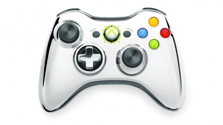 Microsoft Wireless Controller para Xbox 360, Cromo 