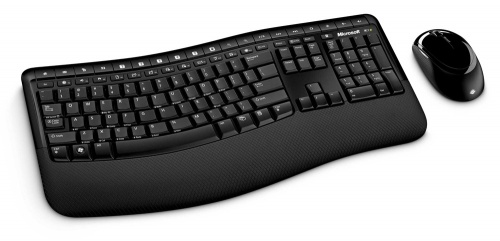 Kit de Teclado y Mouse Microsoft Wireless Comfort Desktop 5000, Inalámbrico, Negro 