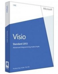 Microsoft Visio Standard 2013 Español, 32-bit/x64, 1 PC 