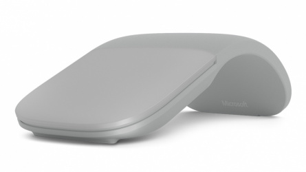 Mouse Ergonómico Microsoft BlueTrack Arc, 2 Botones, Inalámbrico, Bluetooth, Gris 