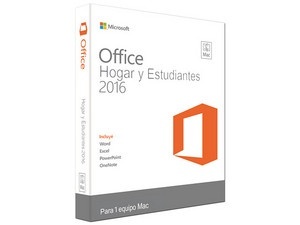 Office Hogar y Estudiantes 2016, 32/64-bit, 1 PC, Español, Mac 