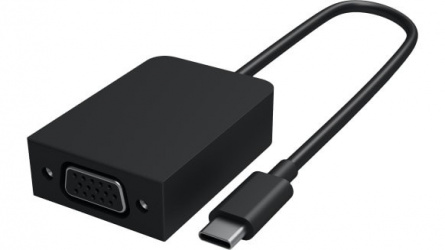 Microsoft Adaptador USB C Macho - VGA Hembra, Negro 