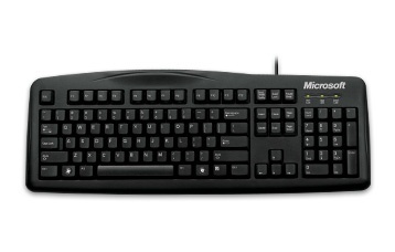 Microsoft Wired Keyboard 200, Alámbrico, USB, Negro (Inglés) 
