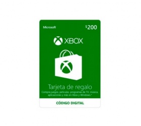 Xbox Gift Card / Tarjeta de Regalo, $200 ― Producto Digital Descargable ― ¡Limitado a 5 unidades por cliente o pedido! 