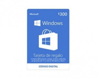 Microsoft Tarjeta de Regalo Windows, 300 MXN ― Producto Digital Descargable 