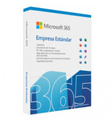 Microsoft 365 Empresa Estándar, 1 Usuario, 5 Dispositivos, 1 Año, Español, Windows/Mac 