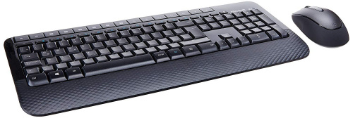 Kit de Teclado y Mouse Microsoft Wireless Desktop 2000, Inalámbrico, Negro (Español) 