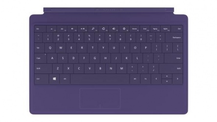 Teclado Microsoft Funda con 2 para Tablet Surface, Morado - A Prueba de Agua y Golpes 