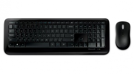 Kit de Teclado y Mouse Wireless Desktop 850, RF Inalámbrico, Negro (Español) 