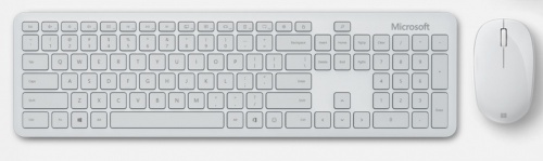 Teclado y Mouse Microsoft Bluetooth Desktop, Inalámbrico, Bluetooth, Blanco (Español) 