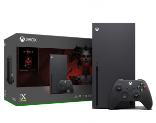 Microsoft Series X, 1TB, WiFi, 1x HDMI, Negro ― Incluye Diablo IV 