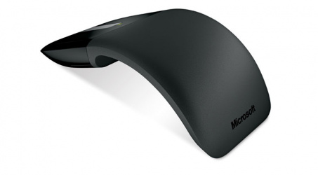 Mouse Ergonómico Microsoft Arc Touch, 2 Botones, Inalámbrico, RF, 1000DPI, Negro 