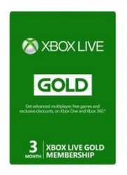 Xbox Live Gold Membership, 3 Meses ― Producto Digital Descargable 