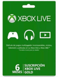 Xbox Live Gold, 6 Meses ― Producto Digital Descargable 