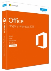 Microsoft Office Hogar y Empresas 2016 Español, 32/64-bit, 1 PC, para Windows 