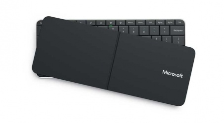 Teclado Microsoft Mini Wedge, Bluetooth, USB, Negro 