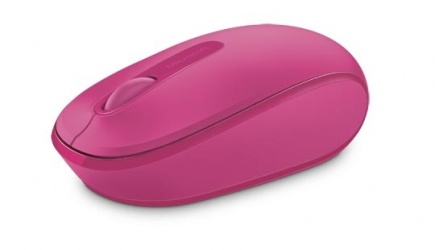 Microsoft Wireless Mobile Mouse 1850, Inalámbrico, USB, 1000DPI, Magenta 