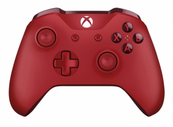Microsoft Gamepad/Control para Xbox One y PC, Inalámbrico, Bluetooth, Rojo 