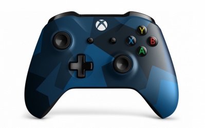 Microsoft Control para Xbox One, Inalámbrico, Bluetooth, Negro/Azul 