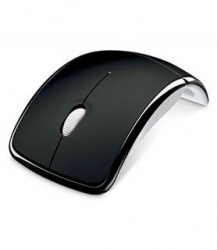 Mouse Microsoft Arc Láser ZJA-00001, Inalámbrico, Negro 