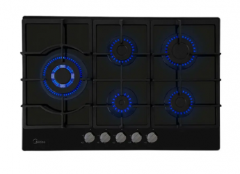 Midea Parrilla de Gas Empotrable MTGB30TL3402GG, 5 Quemadores 