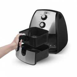 Midea Freidora de Aire MAF4N2SDSS, 4 Litros, 1500W, 200 °C, Plata  