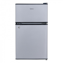Midea Refrigerador MDRT87CCDLS, 3.4 Pies Cúbicos, Plata ― Cuenta con algunos golpes. 