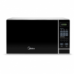 Midea Horno de Microondas MMDR07S2BW, 0.7 Pies Cúbicos, 1050W, 20 Litros, Negro/Blanco 