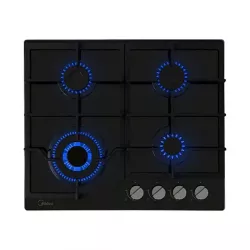 Midea Parrilla de Gas Empotrable MTGB24R3402GG, 4 Quemadores 