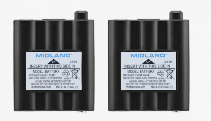 Midland Batería para Radio AVP17, 12V, 6V 