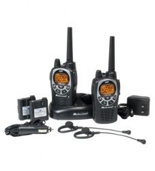 Midland Radios Portátiles de 2 Vías GXT1000VP4, 50 Canales, Negro 