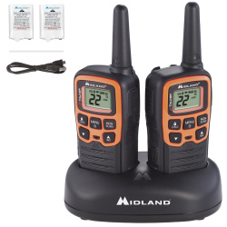 Midland Radios Portátiles de 2 Vías X-Talker T51VP3, 22 Canales, Negro/Naranja 