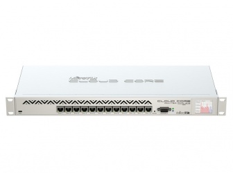 Router MikroTik Gigabit Ethernet Cloud Core, Alámbrico, 12x RJ-45, 16 Núcleos CPU, 2GB 