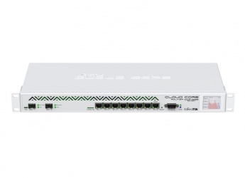 Switch MikroTik Gigabit Ethernet Cloudcore Router, 8 puertos 10/100/1000Mbps + 2 Puerto SFP+, 28Gbit/s 