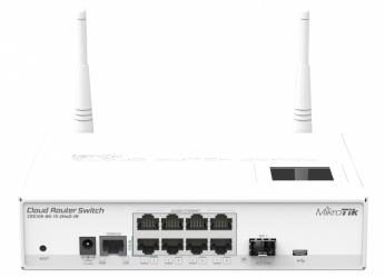 Switch MikroTik Gigabit Ethernet CRS109-8G-1S-2HnD-IN, 8 Puertos 10/100/1000 + 1 Puerto SFP - Administrable 