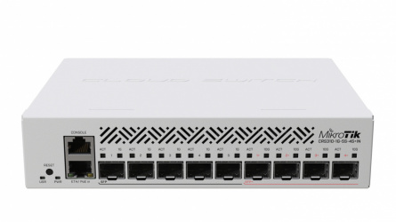 Switch MikroTik Gigabit Ethernet netFiber 9, 1 Puerto PoE 10/100/1000Mbps + 5 Puertos SFP + 4 Puertos SFP+, 10 Gbit/s - Administrable 