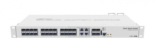 Switch MikroTik Gigabit Ethernet Cloud Router, 20 Puertos PoE 10/100/1000Mbps + 4 puertos SFP+, 128Gbit/s, 16.000 Entradas - Administrable 