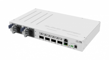 Switch MikroTik CRS504-4XQ-IN, 1 Puertos Fast Ethernet 10/100 1 x No disponible No disponible, 4 Puertos QSFP28, 800 Gbit/s, 32000 Entradas, Administrado  