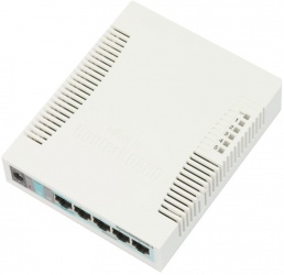 Switch MikroTik Gigabit Ethernet RB260GS, 5 Puertos 10/100/1000Mbps (1x PoE) + 1 Puerto SFP 