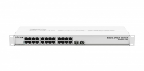 Switch MikroTik Gigabit Ethernet Cloud Smart, 24 Puertos 10/100/1000Mbps + 2 Puertos SFP+, Administrable 