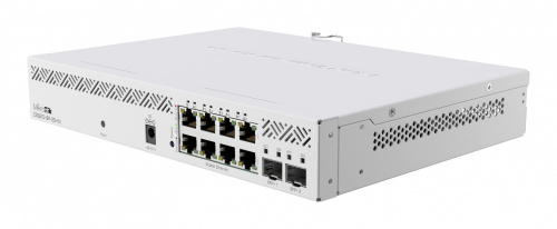 Switch MikroTik CSS610-8P-2S+IN, 8 Puertos Gigabit Ethernet 10/100/1000 8 x PoE Pasivo 140W, 2 Puertos SFP+, 56 Gbit/s, 16000 Entradas, Administrado  