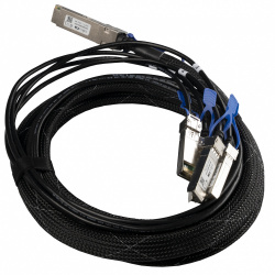 MikroTik Cable QSFP28 Macho - 4x SFP28 Macho, 3 Metros, Negro 