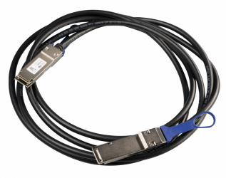MikroTik Cable QSFP28+ Macho - QSFP28+ Macho, 3 Metros, Negro 