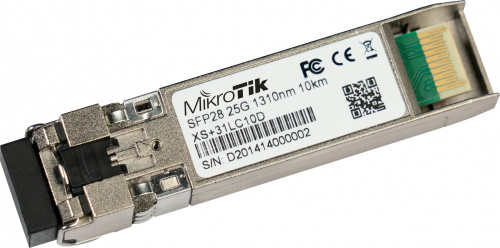 MikroTik Módulo Transceptor MiniGbic XSFP+ 1G/10G/25G, LC Duplex Monomodo, 25000Mbit/s, 10.000m 