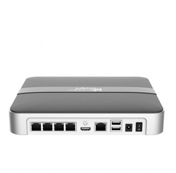 Milesight NVR de 8 Canales MS-N1008-UP para 1 Discos Duros, máx. 10TB, 2 x USB 2.0, 4 x RJ-45 