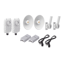 Mimosa Networks Kit 2 Radios B5X, 1.5 Gbps, 8dBi, Blanco ― Incluye 2x Antenas Fleximount-XL/Inyector POE 